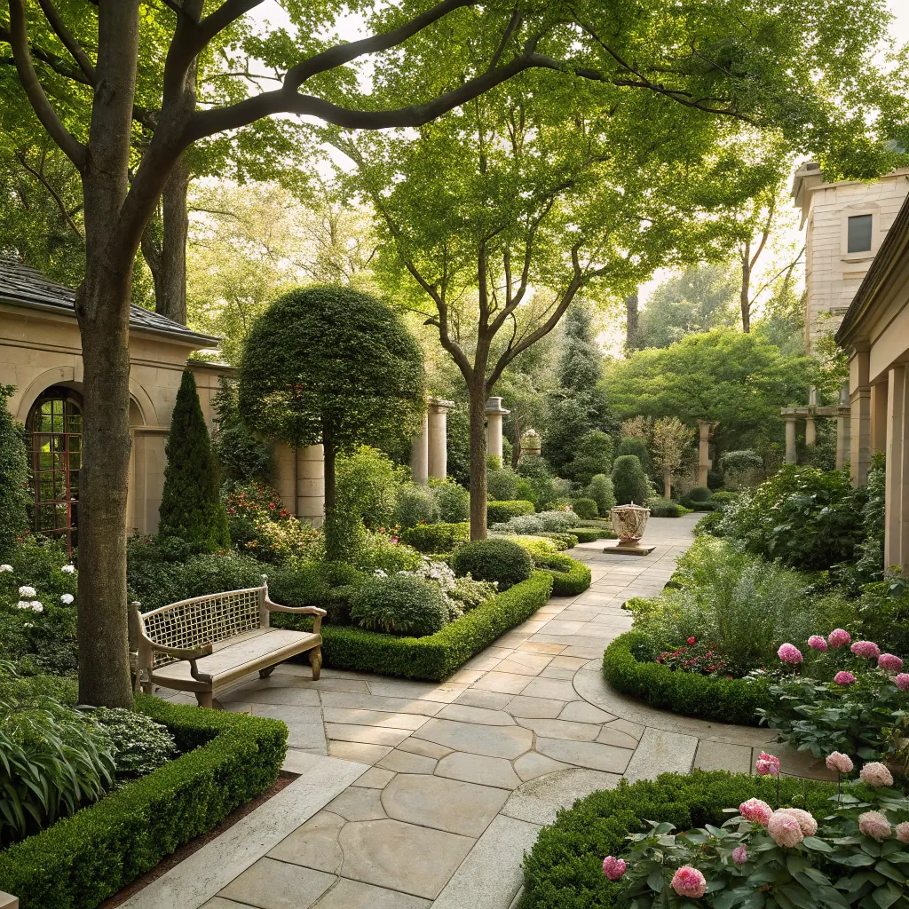 Courtyard Design with Greenery